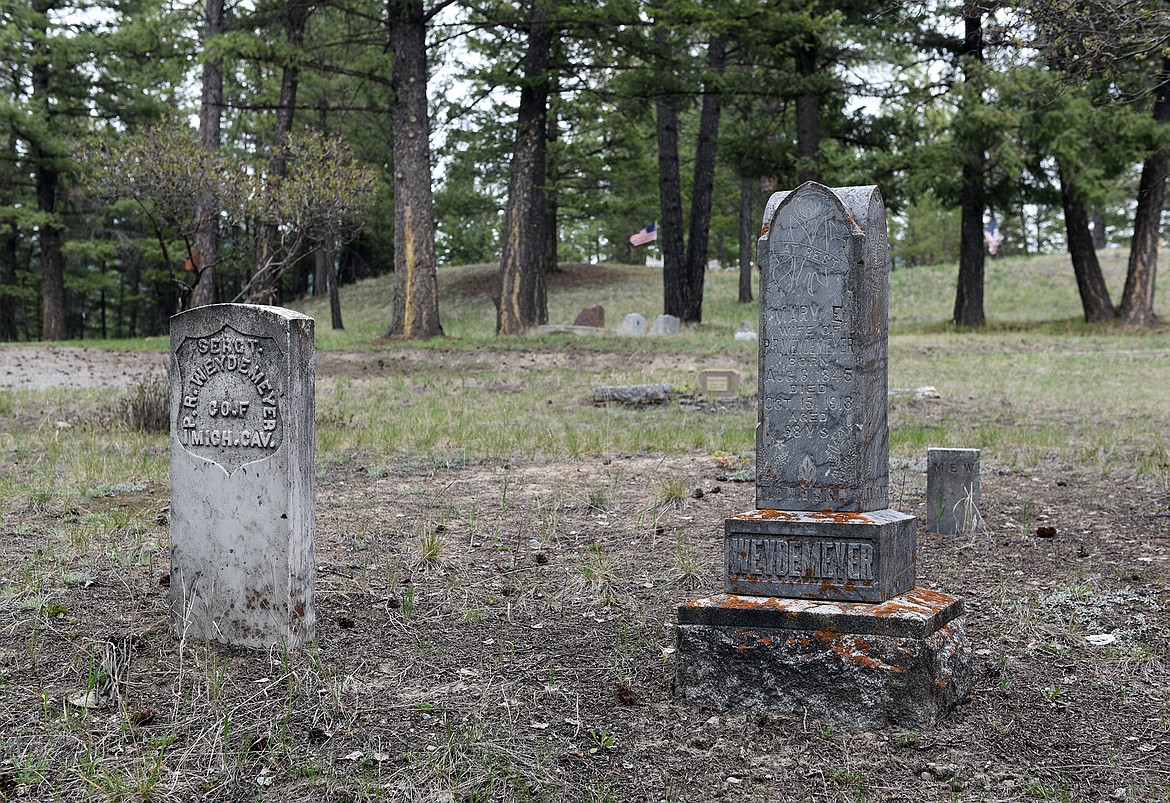 A member of the Michigan Cavalry, P. R. Weydemeyer is buried at the Fortine/Trego cemetery. His family was well-known in the area. (Julie Engler/Whitefish Pilot)