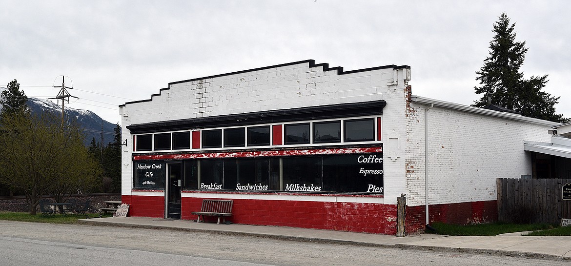 The still-standing storefront in Fortine where all the records were kept in the early 1900s. (Julie Engler/Whitefish Pilot)