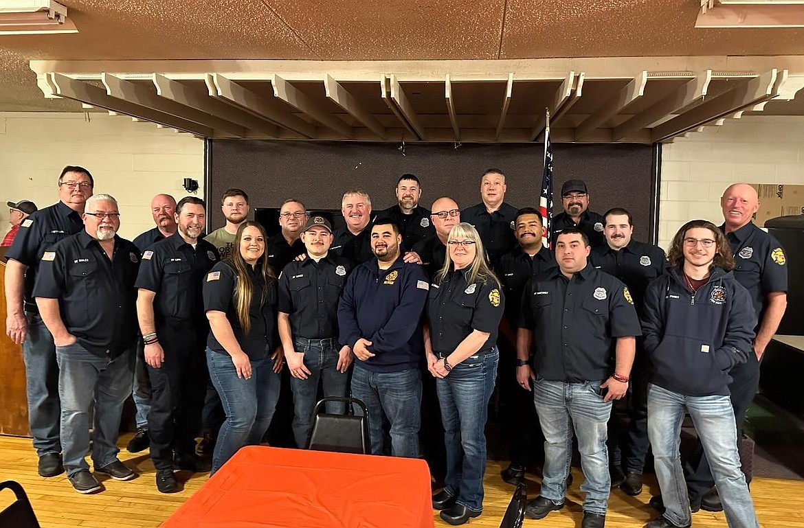 Several Adams County Fire District 5 firefighters, pictured, were honored recently at the district’s annual banquet in January.