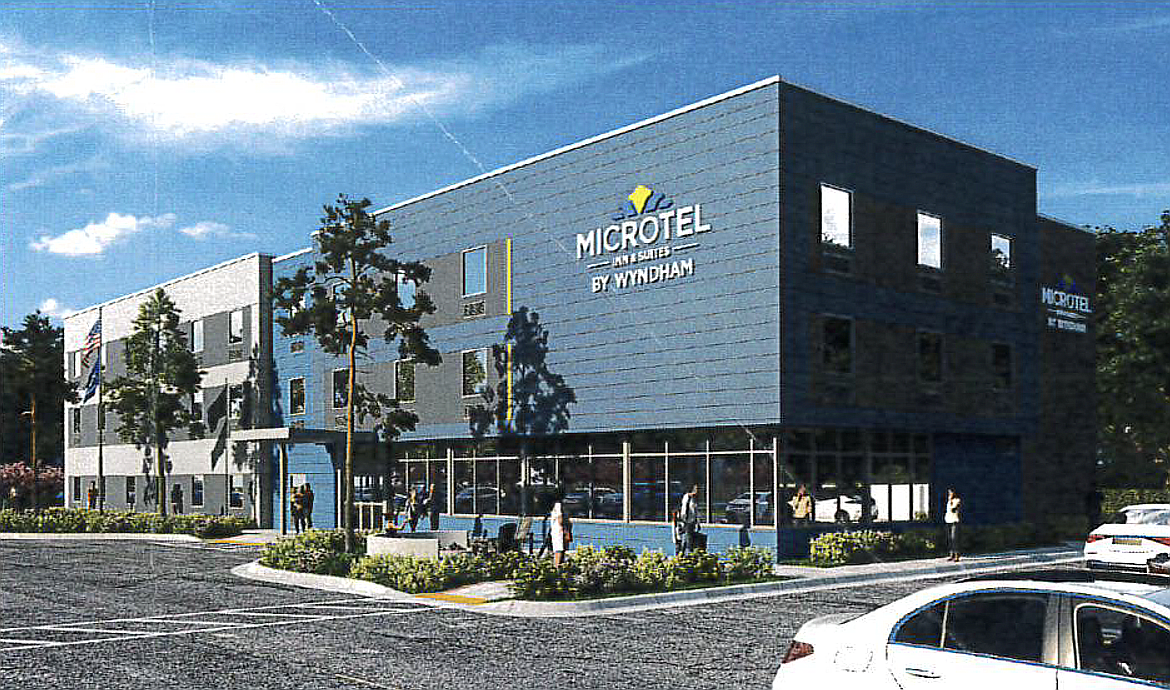 A rendering of a proposed hotel in Bigfork.