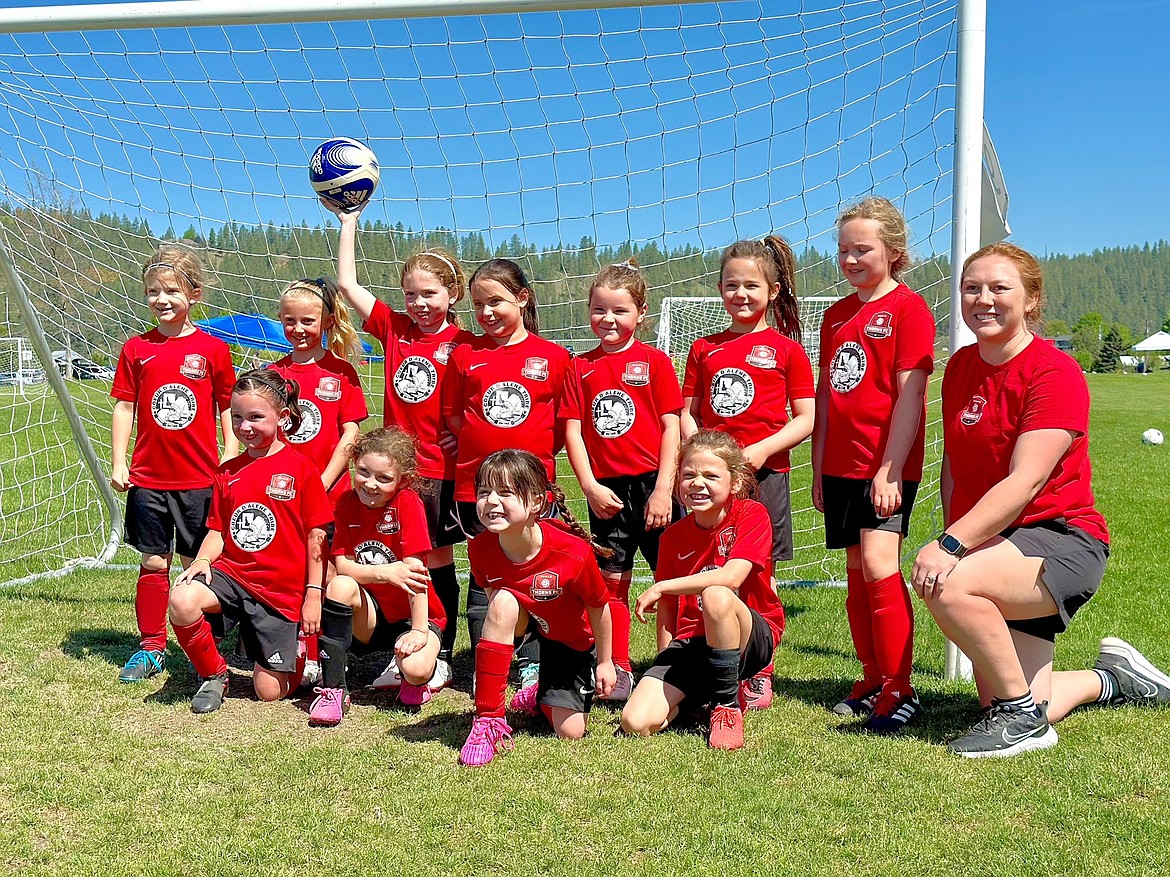 Courtesy photo
The Thorns 2017 Girls soccer team competed at the Bill Eisenwinter Hot Shot Tournament last weekend. In the front row from left are Annabelle Butler, Ginny Funkhouser, Lydia Clare and Emersyn Barton; and back row from left, Lola Fremouw, Brystol Hayes, Isabelle Gabriel, Alyvia Ogle, Georgia Davis, Madeylnn Dowiak and coach Kandace Dickson. Not pictured is Kimberlyn Gatten.