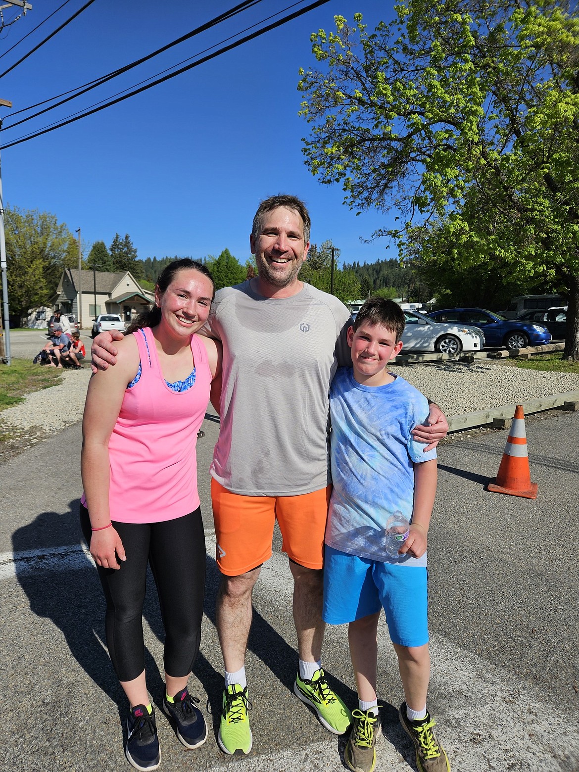 Ryan Comer and family at the 2023 fun run