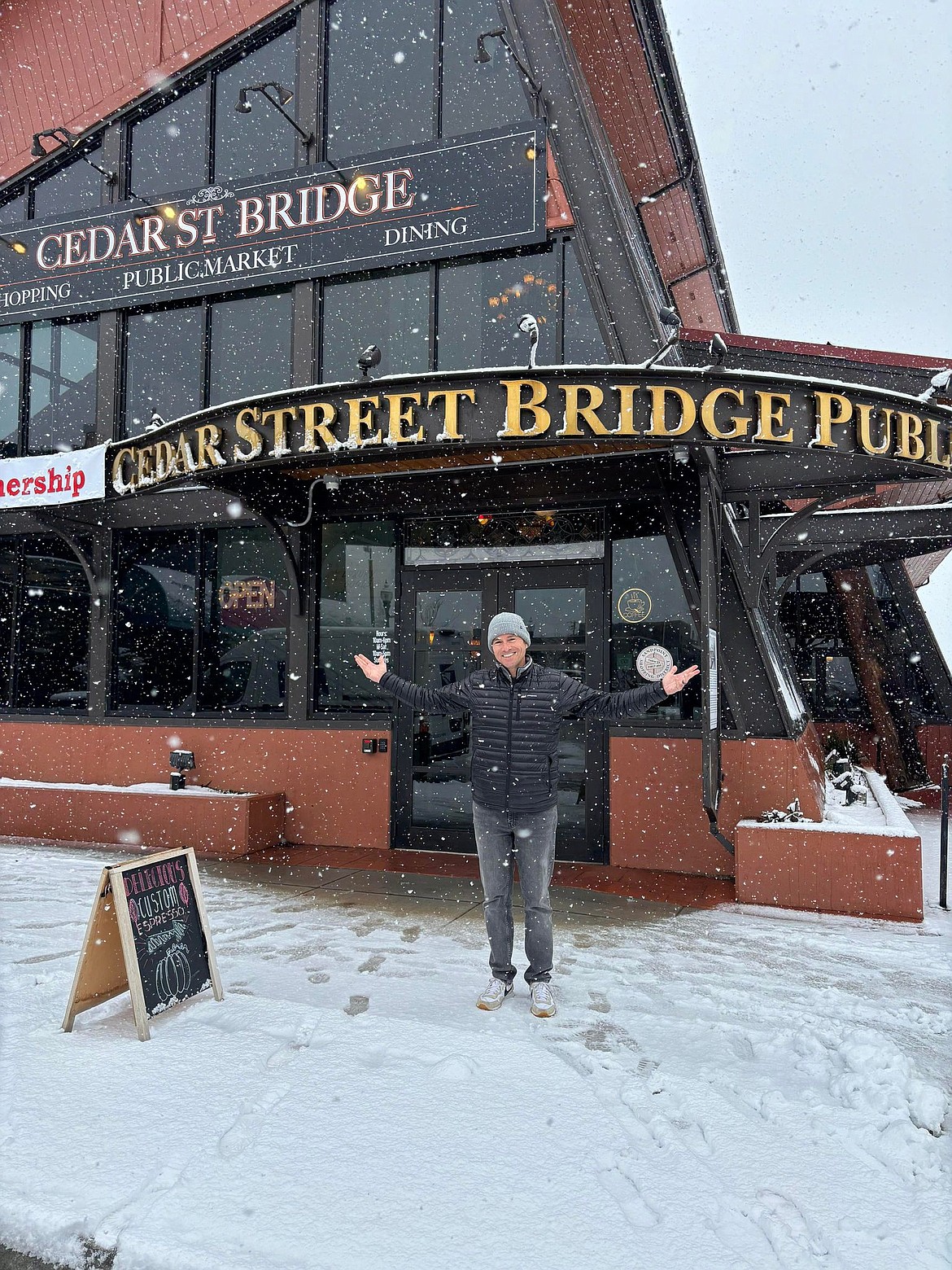 Joseph Worth, new owner of Cedar Street Bridge, has been visiting Sandpoint since 2020, all the while developing a passion for the bridge and the community.
