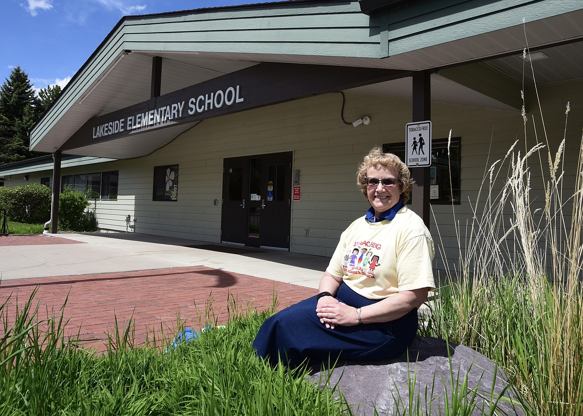 Kindergarten teacher Coleene Torgerson at Lakeside Elementary School Monday, May 13. Torgerson is retiring after 40 years teaching in Somers-Lakeside School District. (Hilary Matheson/Daily Inter Lake).