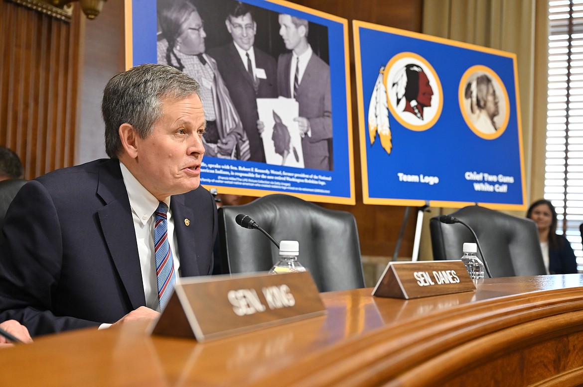 U.S. Senator Steve Daines speaks during a Senate National Parks subcommittee meeting on Wednesday, May 15 in Washington, D.C. (Photo provided)