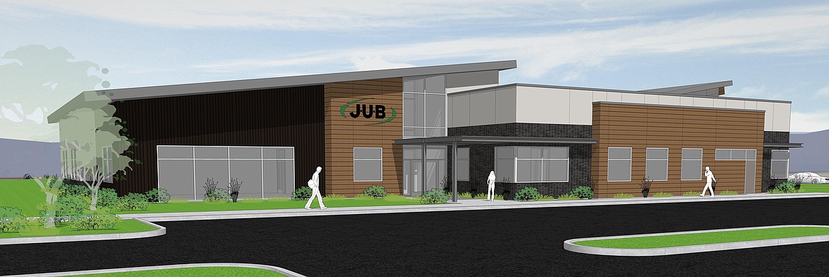 Rendering of the new J-U-B Engineers building in Post Falls.