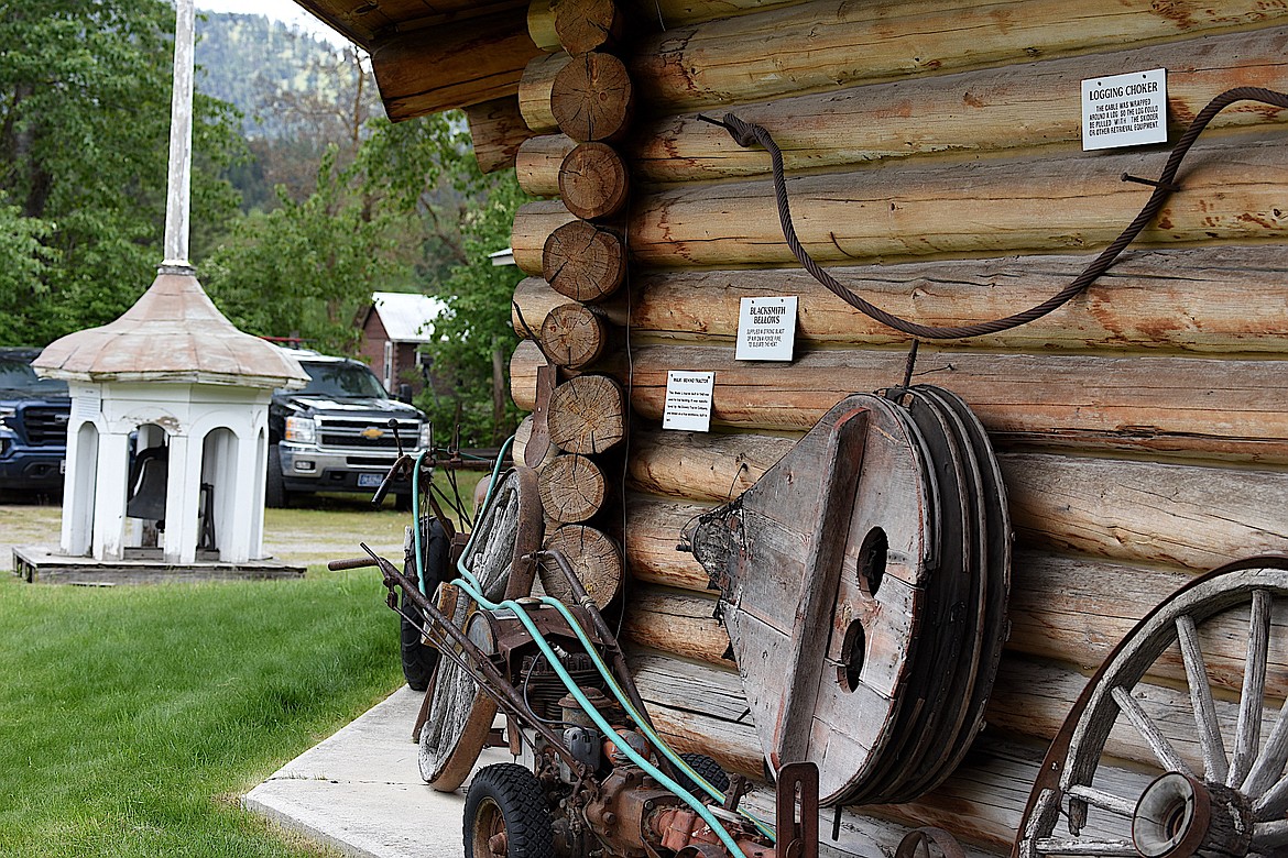 A blacksmith bellows and a logging choker are just two of the many artifacts that can be seen at the Heritage Museum in Libby. (Scott Shindledecker/The Western News)
