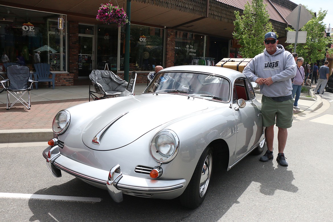 Jeff Wilkins stands by the 1961 Porsche 356B that he acquired from his dad and restored as a labor of love. Wilkins brought the classic "James Bond-esque" car to Sandpoint's Lost in the '50s car show.