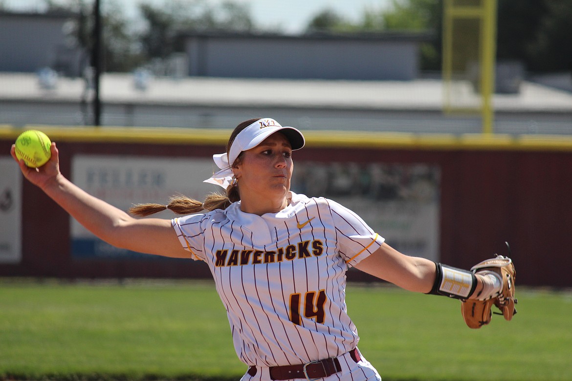 The Moses Lake High School fastpitch softball team advanced to the state tournament behind a shutout pitching performance from Paige Richardson. The Mavericks beat West Valley (Yakima) 7-0 Saturday.