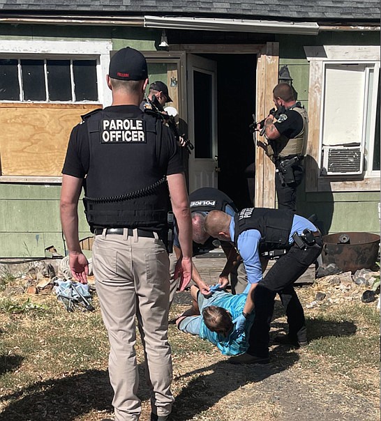 Police arrest Albert Wayne Johnson at his home in LaGrande, Oregon, for sexually abusing two girls at a motel in Othello in 2022.