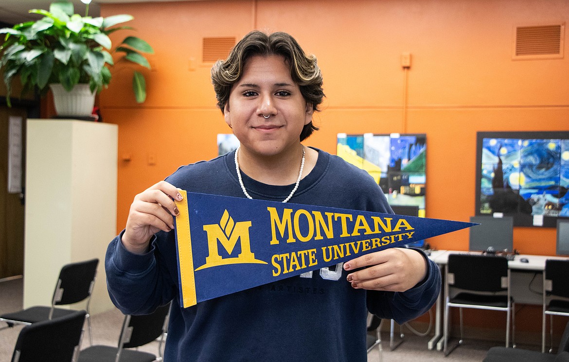 Austin Sanchez will graduate from Flathead High School on May 31 and plans on attending Montana State University next year, making him the first in his family to go to college. (Kate Heston/Daily Inter Lake)