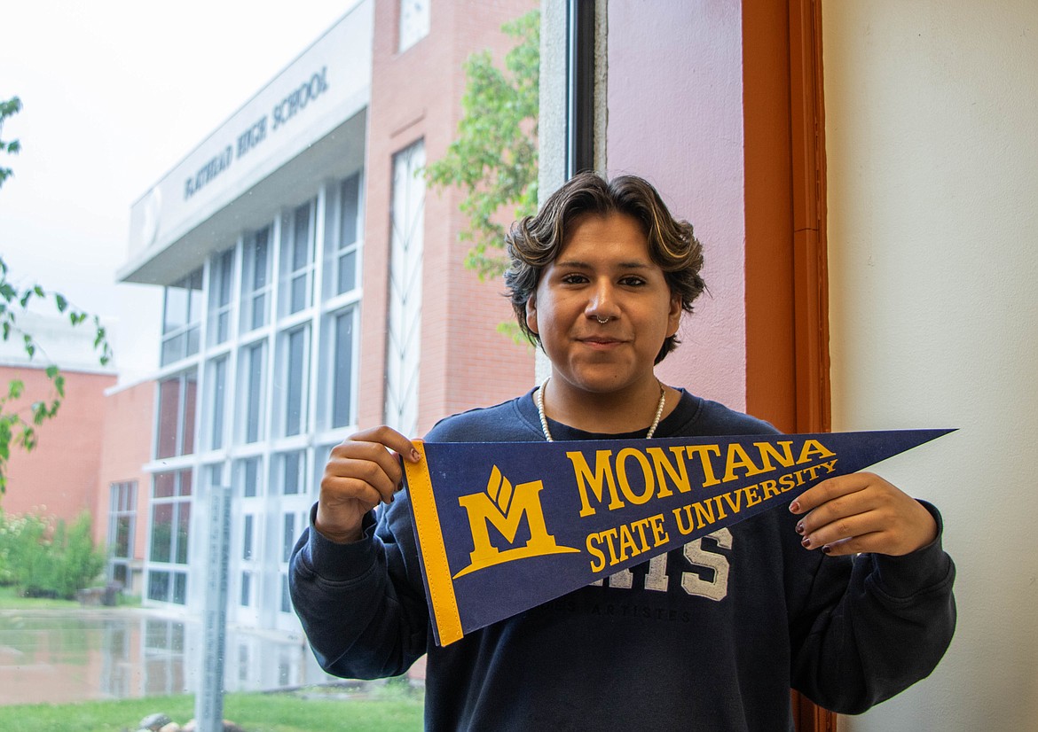 Austin Sanchez will graduate from Flathead High School on May 31 and plans on attending Montana State University next year, making him the first in his family to go to college. (Kate Heston/Daily Inter Lake)