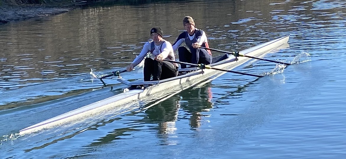 Elijah and Isaiah Harrison work out on the water.