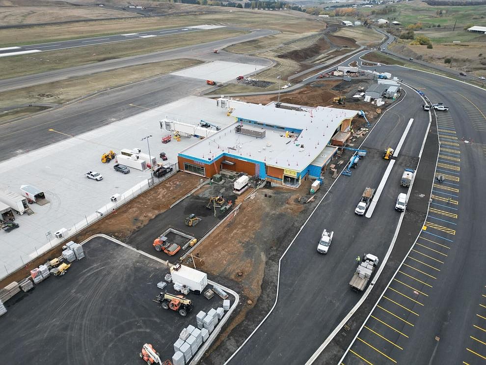 Pullman-Moscow Regional Airport opened its new terminal Wednesday morning as the construction of the 5,000-square-feet expansion is slated for completion this summer.