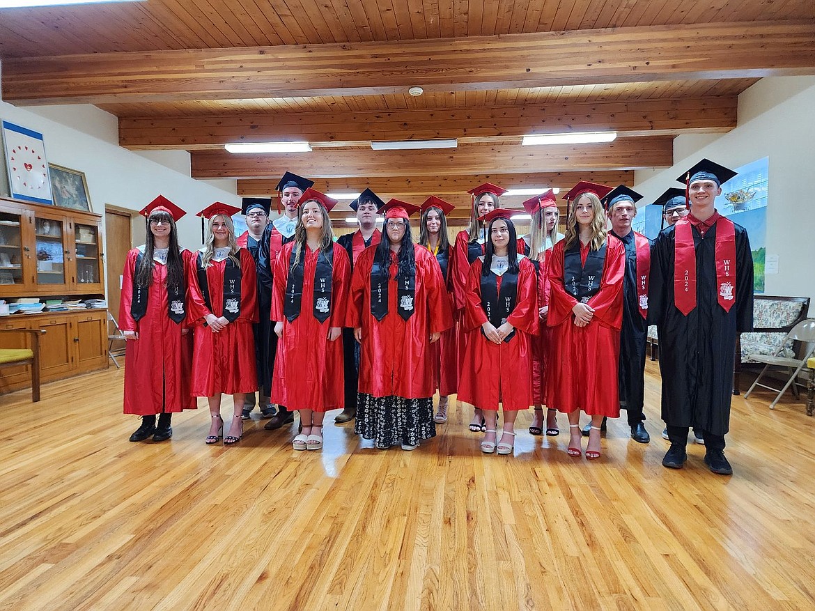 Seniors from Wallace High School took part in the Baccalaureate ceremony last week.