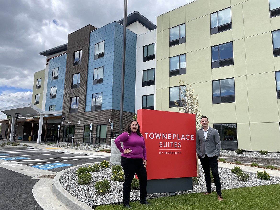 TownePlace Suites by Marriott Hotel staff Danitza Smith, director of sales and marketing, and Jason Bertolino, general manager.