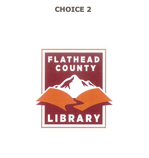 Choice 2 of proposed logos for Flathead County Library. (photo provided)