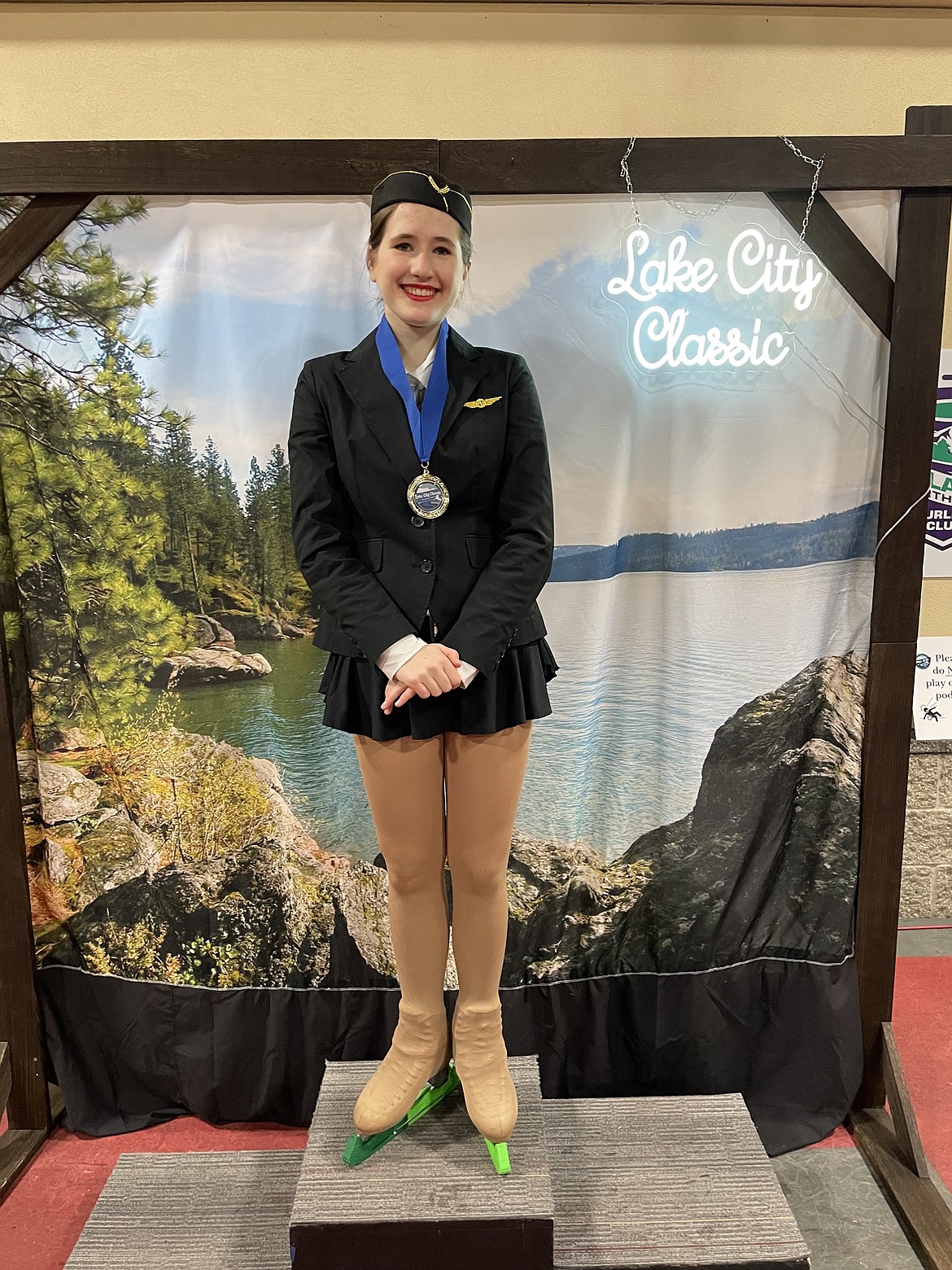 Courtesy photo 
Anya Newcombe, part of the Lake City Figure Skating program of the Spokane Figure Skating Club, which hosted the Lake City Classic on May 17-19 at the Frontier Ice Arena in Coeur d'Alene.