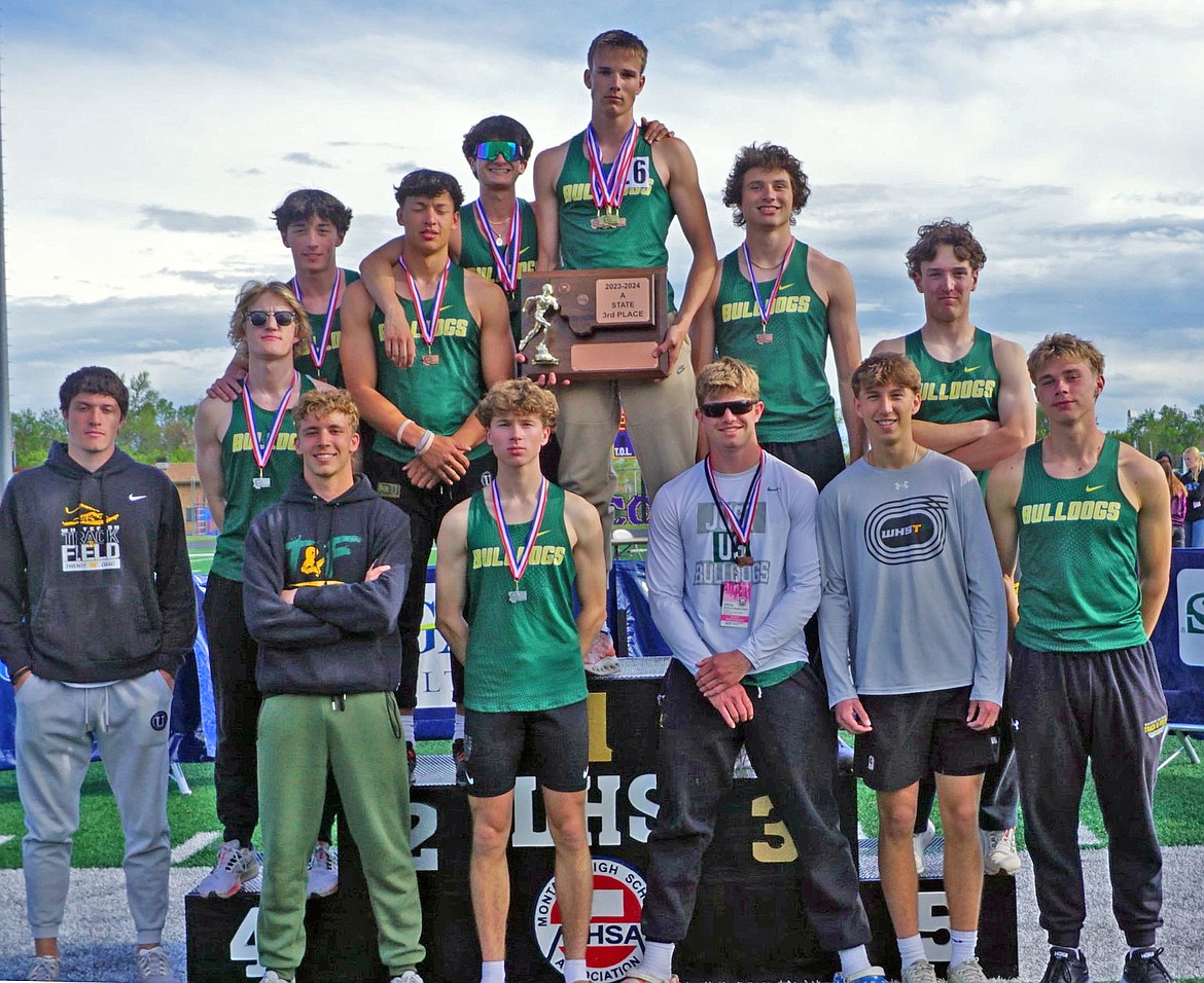 Whitefish High School boys team earned 3rd place at 2024 MHSA State A Track & Field meet. (Matt Weller Photo)