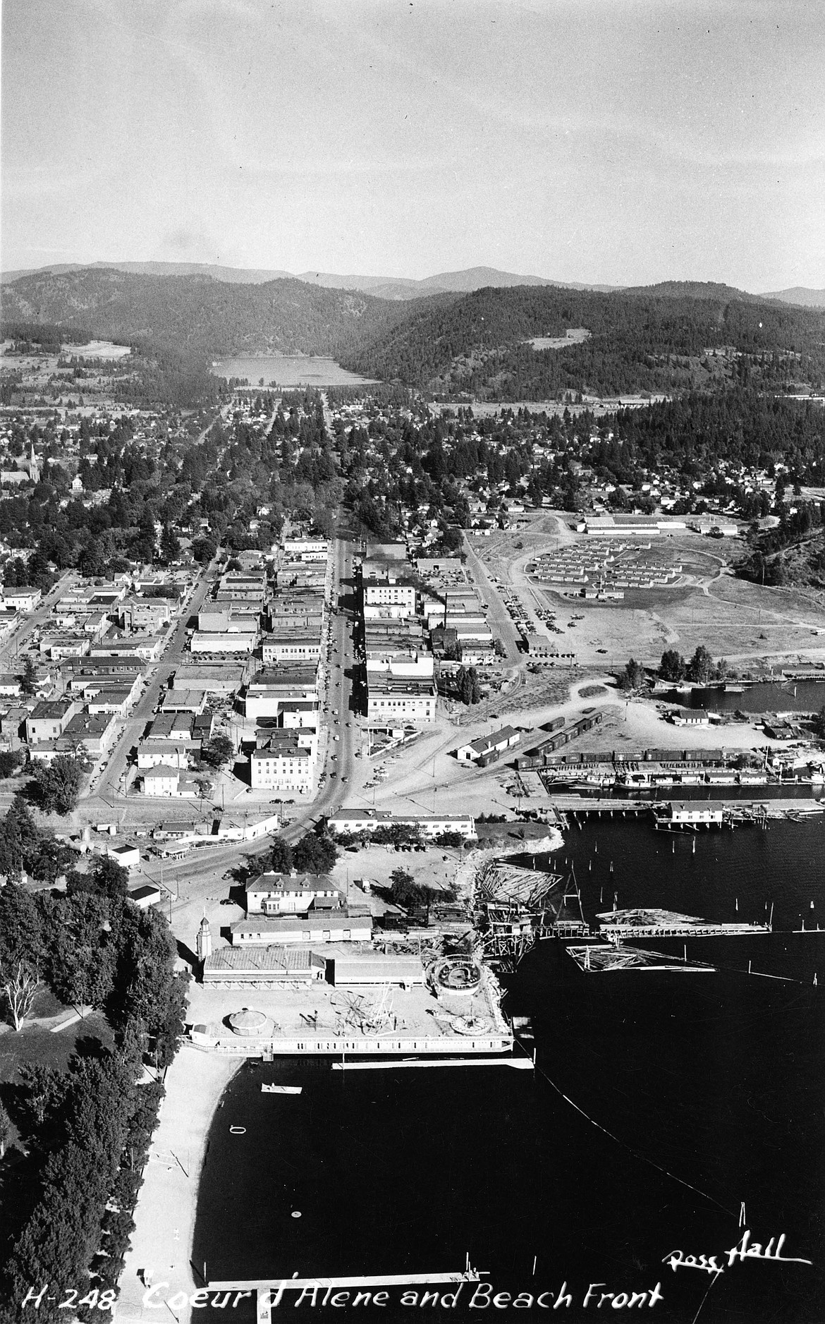 Mullan Park Housing Project is located in the center right of the photo with Playground Pier in the foreground.