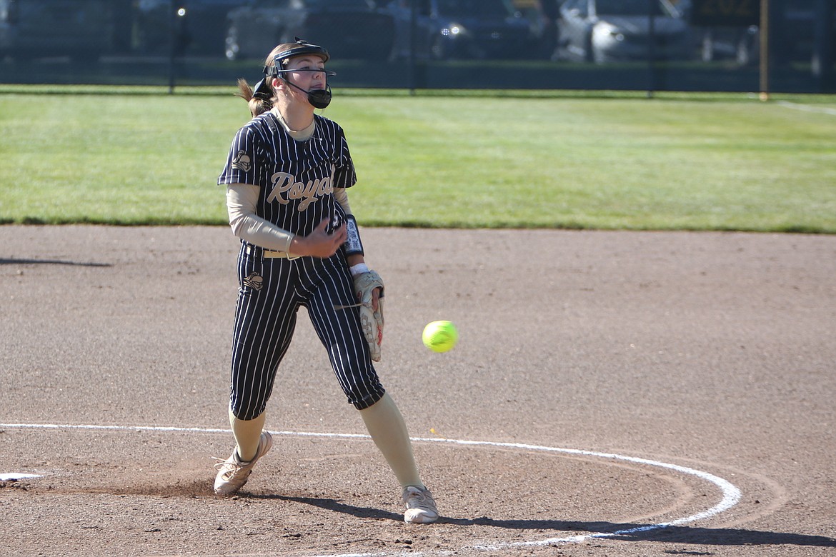 Royal sophomore Jill Allred pitched every inning of Royal’s 2024 softball season. In Saturday’s championship game, Allred pitched six innings while striking out 11 Seton Catholic batters, surrendering four hits and walking three.