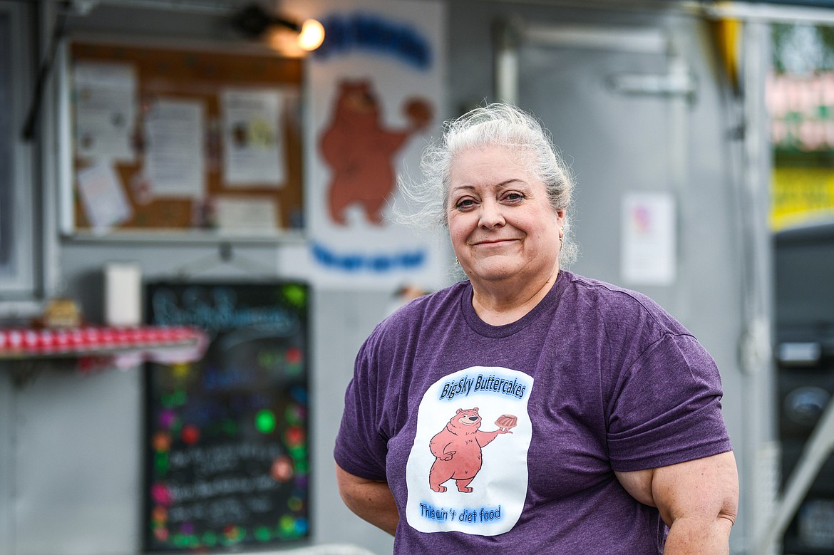 Owner Lana Pettit outside her food truck Big Sky Buttercakes on Wednesday, May 29. (Casey Kreider/Daily Inter Lake)