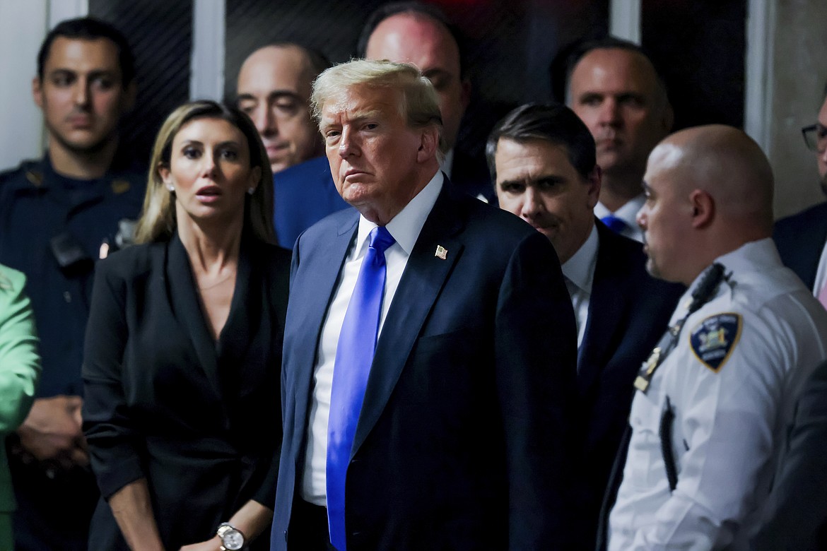 Former President Donald Trump leaves the courthouse at Manhattan Criminal Court, Thursday, May 30, 2024, in New York.