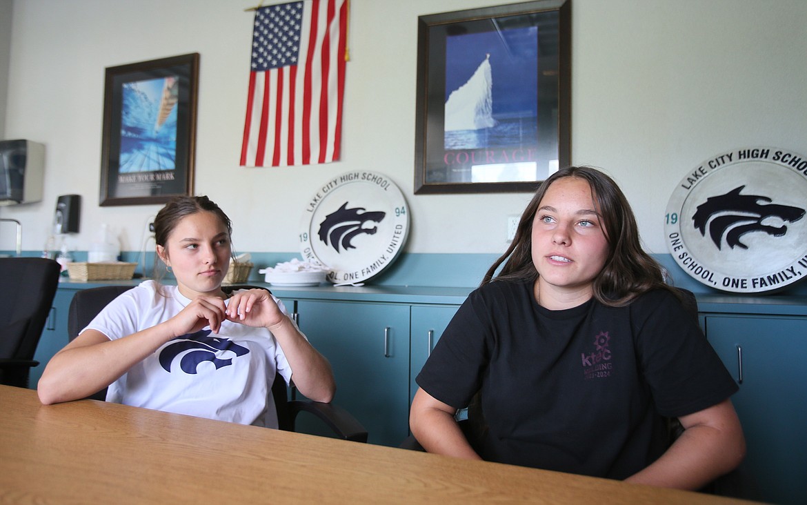 Twin sisters Jillian Scott, left, and Acaja Scott reflect Friday on their time at Lake City High School, their close friendship and their post-graduation plans.