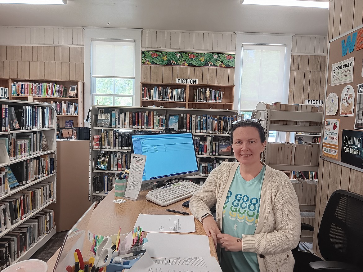 Blue Cutler has been the Alberton Branch Librarian since the first of the year and is looking to increase the services with the help of the community. (Monte Turner/Mineral Independent)