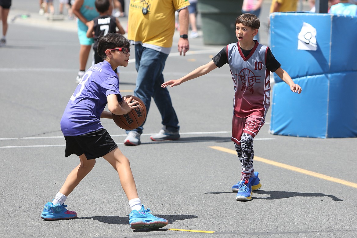 Saturday’s Dru Gimlin 3-on-3 Basketball Tournament in Quincy had teams competing from Grant, Douglas, Chelan and Kittitas counties, as well as teams from Spokane, the Tri-Cities and Lewiston, Idaho.