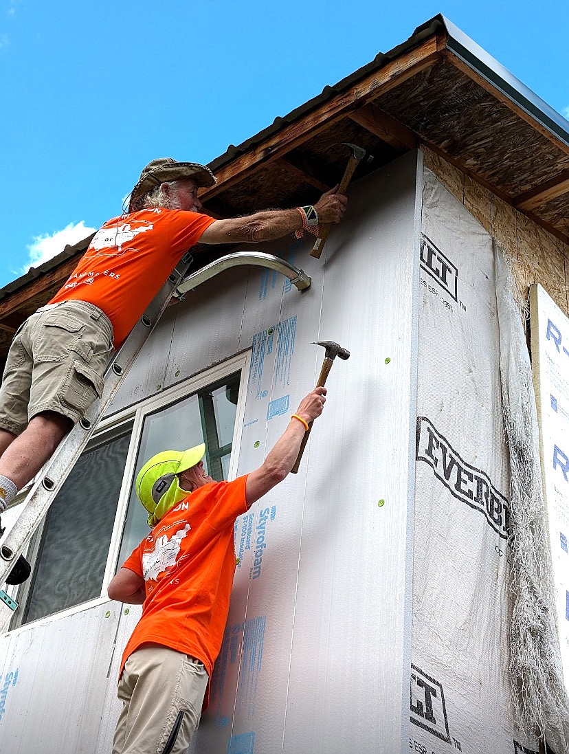 Shoshone County was the first stop for repairing homes Friday as The Fuller Center Bicycle Adventure group rides from Seattle to Washington D.C. Home repairs in Mullan, Moon Gulch and Osburn were among their stops before continuing on their route across the country.