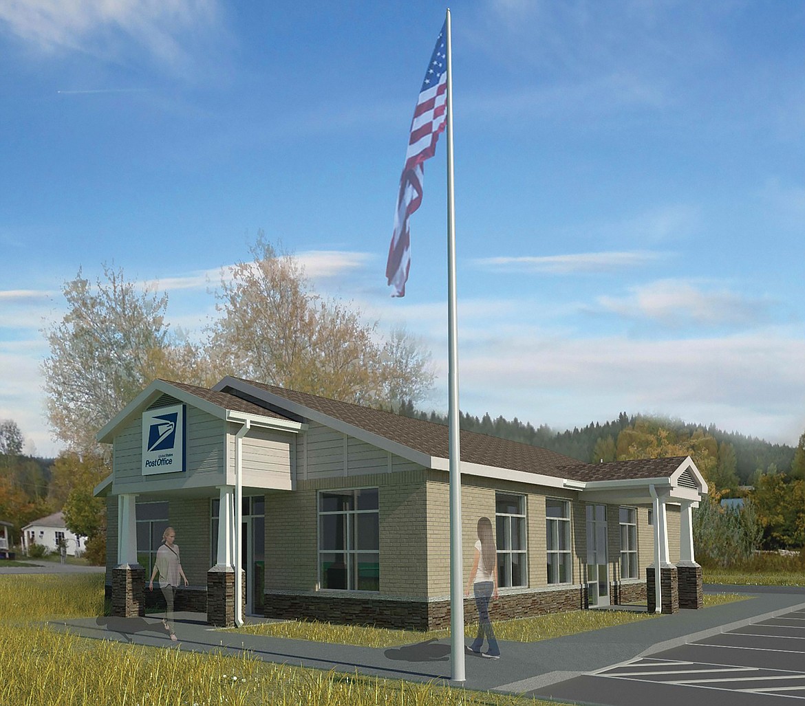 An architect's rendition of what the new Dover post office will look like when its completed next spring.