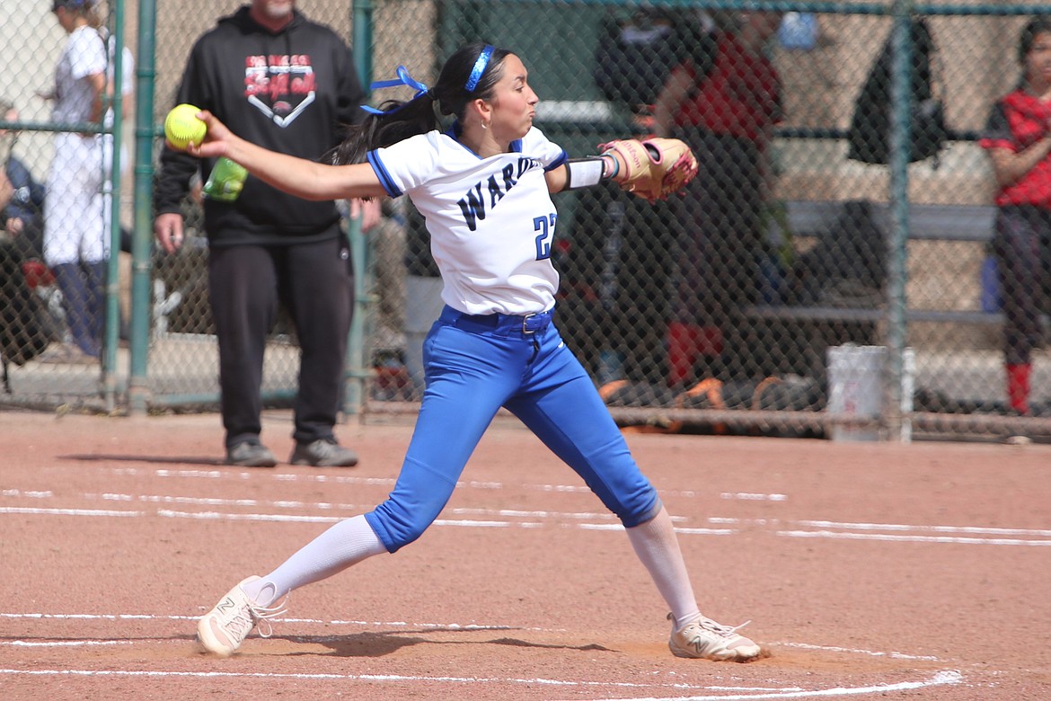 Warden senior Emma Cox, one of seven Cougar softball players who received all-league recognition, was named as the Eastern Washington Athletic Conference (East) Player of the Year.