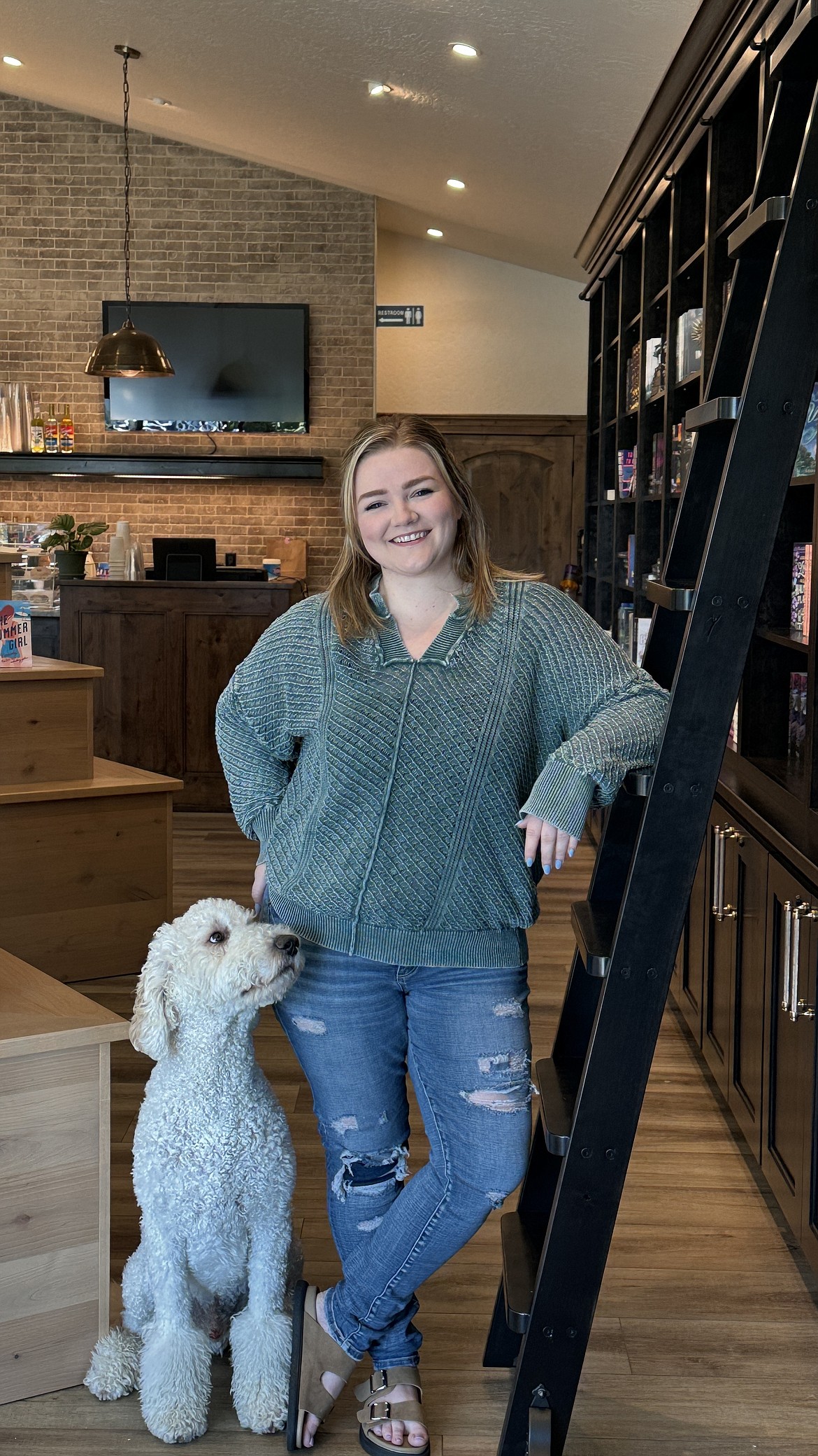 Dog Benny and owner Tyann Bjorkman of It's A Love Story.