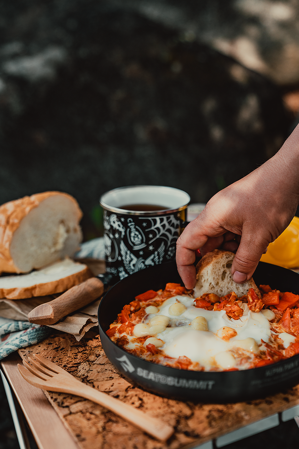 A meal from Amanda Zito's cookbook, The Motorcycle Camp Cookbook. (Photo courtesy of Amanda Zito)