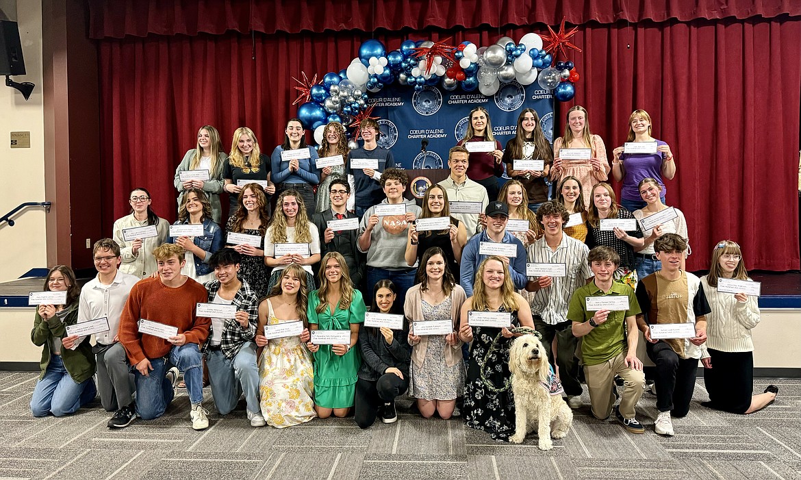 Coeur d'Alene Charter Academy's 47 graduates of the Class of 2024 were each awarded a $500 scholarship in honor of the school's 25th anniversary, Principal Dan Nicklay announced May 30 at Charter's senior awards ceremony. "We are thrilled to be able to offer this scholarship to our amazing graduates," Nicklay said in a news release. "This class has shown exceptional dedication and resilience, and we are confident they will achieve great things in the future. This scholarship is a small token of our appreciation and encouragement as they embark on their next journey." All told, Charter's 2024 grads received scholarship offers of over $6.3 million.