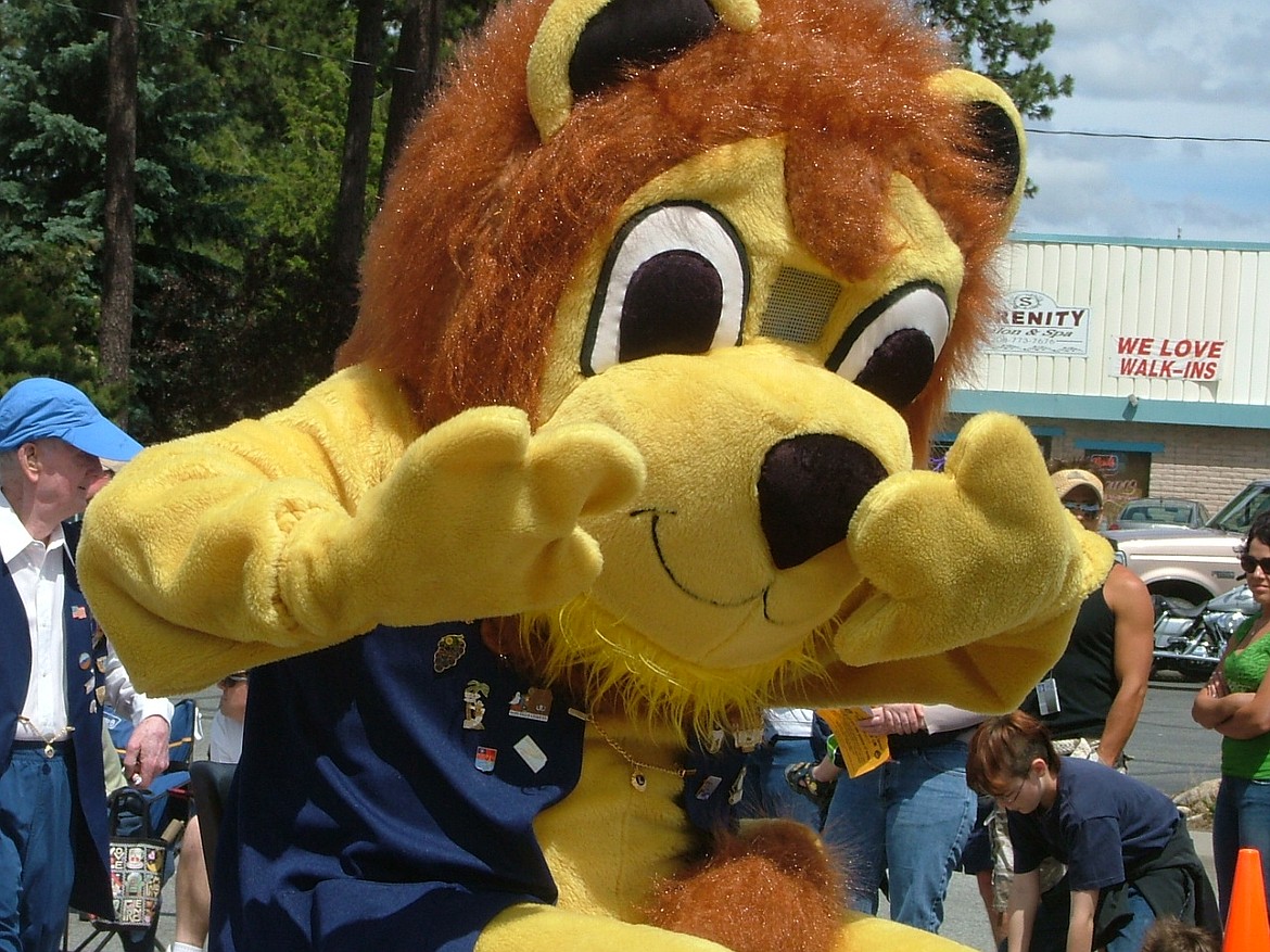 The Post Falls Lions mascot was always performed by late Lion Bob Hubof, seen in costume during the 2010 Post Falls Festival Parade. The Post Falls club is celebrating 60 years this year.