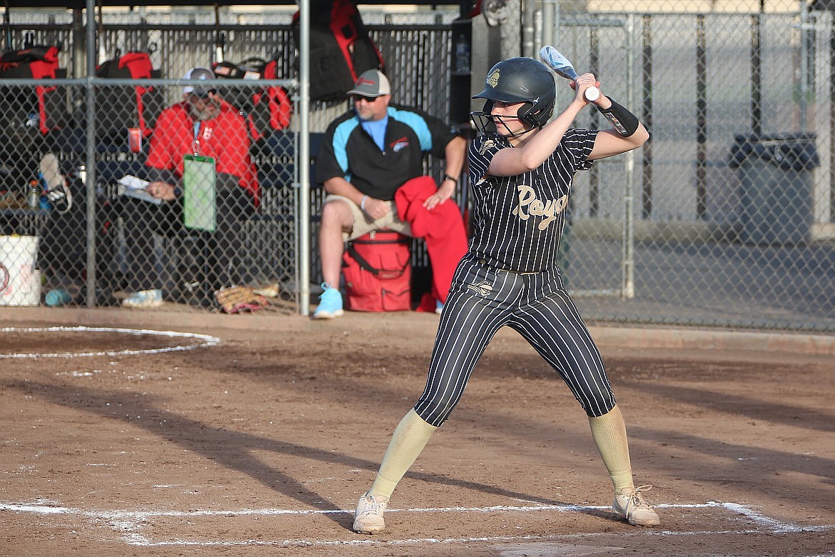 Royal senior Raegan Wardenaar waits for a pitch during a March 29 game against Eastmont.