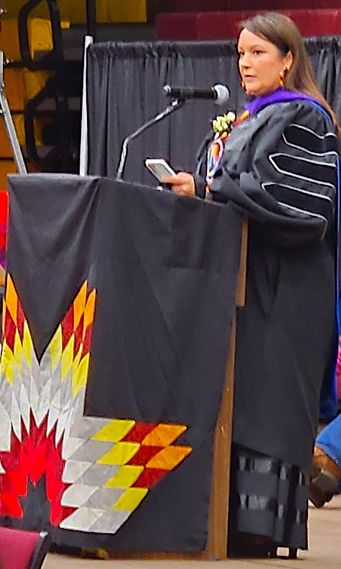 SKC commencement speaker for graduation on June 8 was Angelique Albert, who also earned her undergraduate degree at SKC. (Berl Tiskus/Leader)