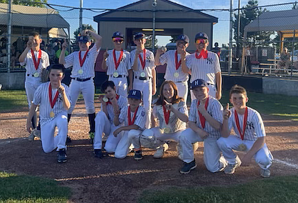 Courtesy photo
The Yankees won the championship game of the Hayden Little League Majors baseball division 12-4 last Thursday. In the front row from left are Hunter Mires, Trevor Nolan, Nick Gregerson, Swayzie Thompson, Dayton Bissett and Cooper Young; and back row from left, Levi Clark, Kade Robbins, Parker Green, Bodhi Koepl, Keegan Nitti and Ezekiel McNiel. Not pictured are coaches Bryan Thompson, Randy Gregerson and Justin Nitti.