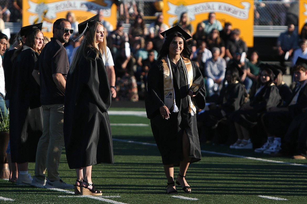 Eleven Royal High School graduates were recognized for receiving highest honors at Friday’s graduation ceremony, given to those with a GPA of 3.75 or higher.