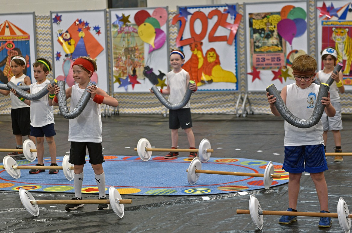 The strong people bend metal and lift heavy weights at the Circus on Friday. (Kelsey Evans/Whitefish Pilot)