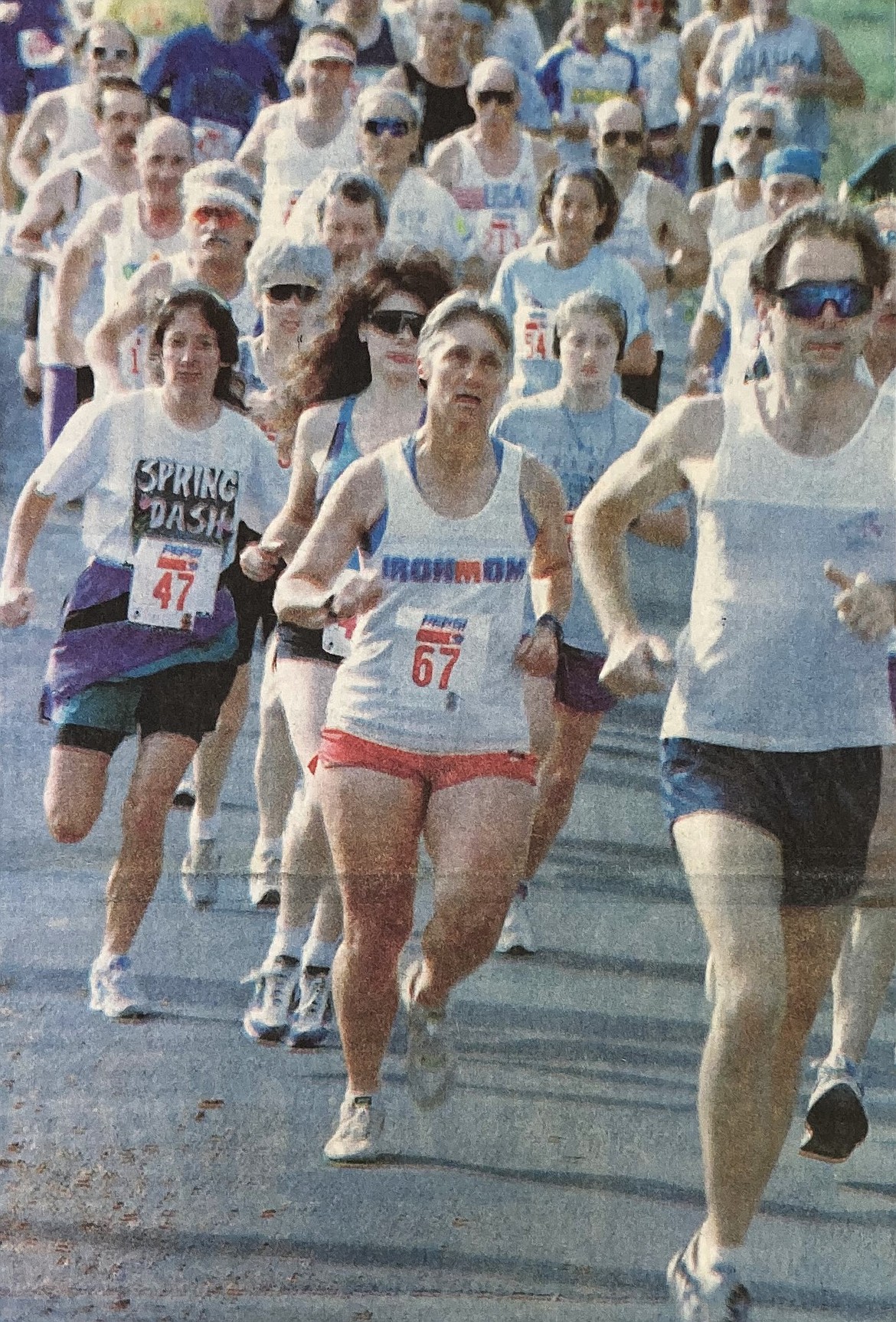 Donna Messenger (67) won the women’s 50-54 category at the Post Falls Biathlon in June 1994. She’s still running 30 years later.