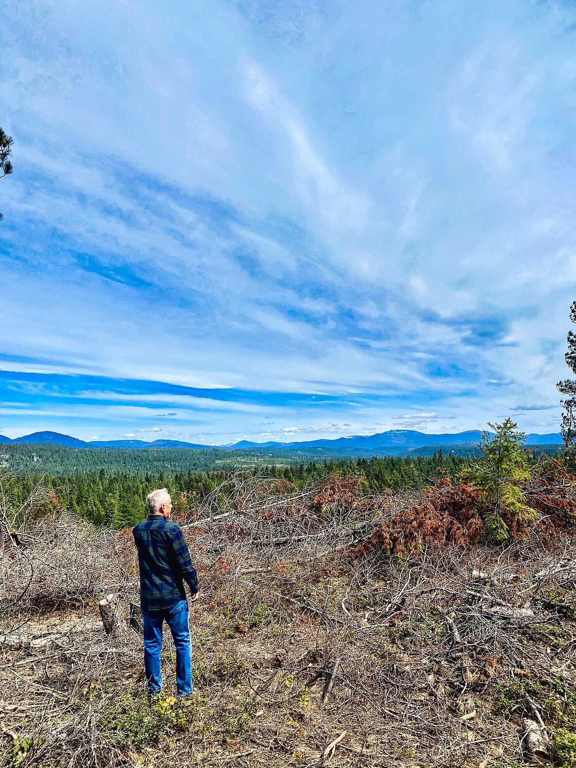 Dan Baker stands near the site of the former Clagstone Ranch.