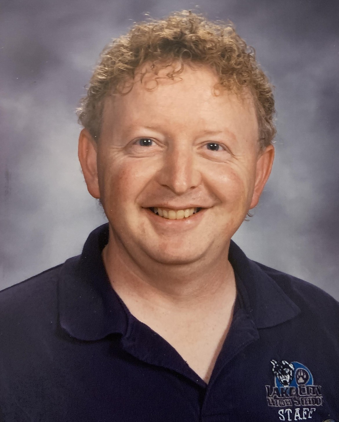 Scott Jacobson's earliest staff photo at Lake City High School, where he taught science and game design over the course of 30 years. He retired at the end of this school year.