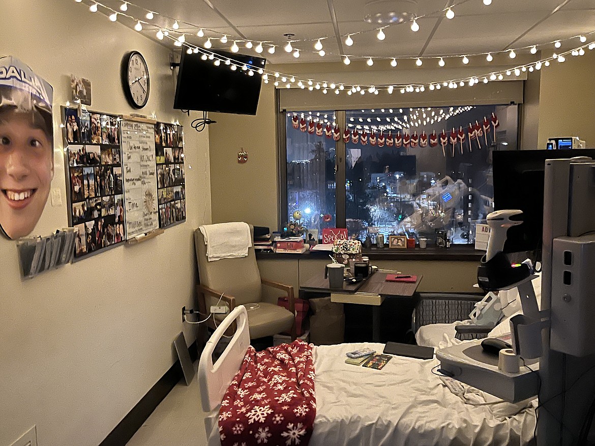 Courtesy photo
Dan Christ's home away from home for some 200 days, as he awaited a heart transplant — a room on the sixth floor at Providence Sacred Heart Medical Center in Spokane.