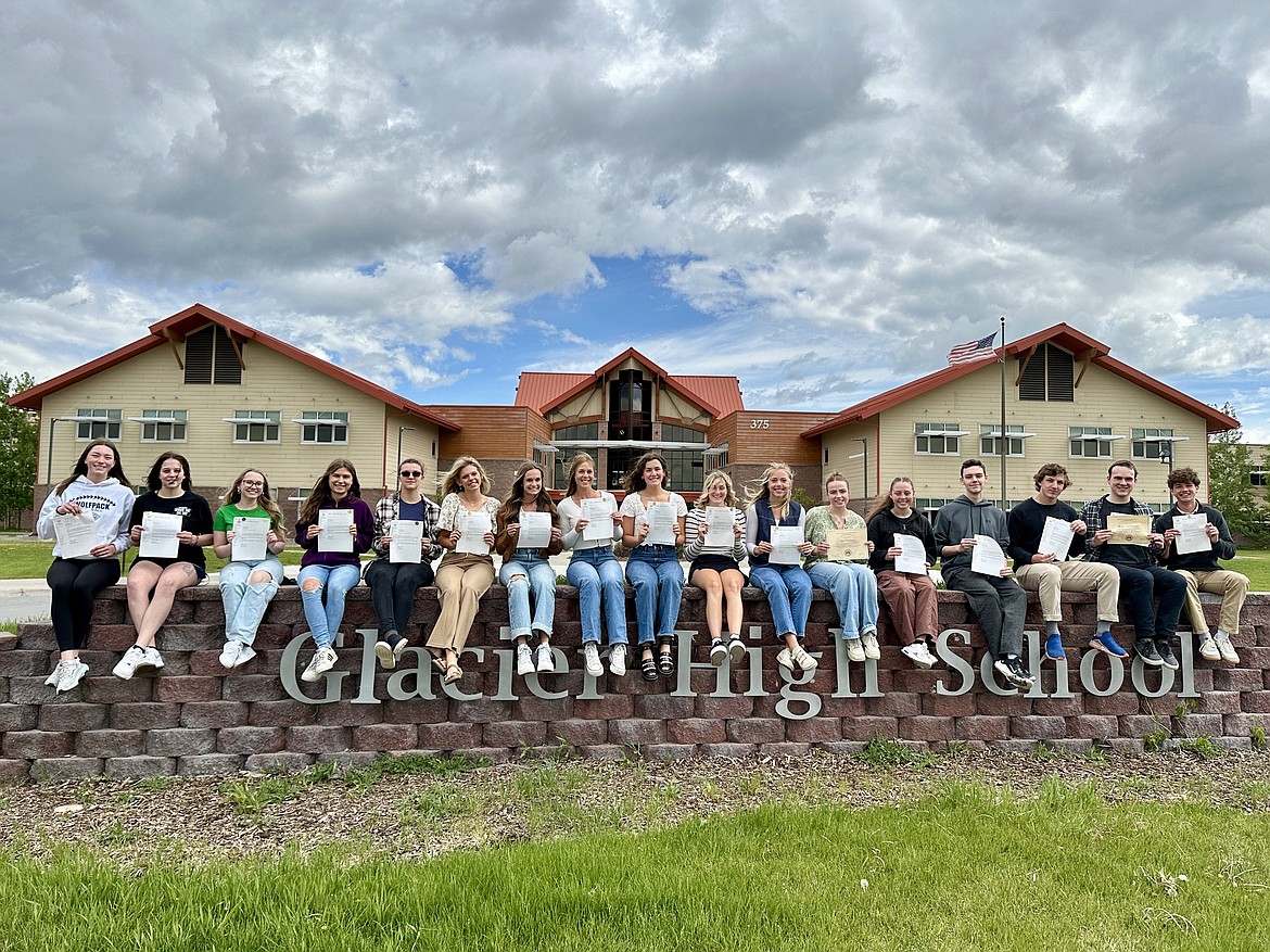 Twenty recent Glacier High School graduates received the Montana seal of Biliteracy for their proficiency in languages. (Photo provided by Stephanie Hill)