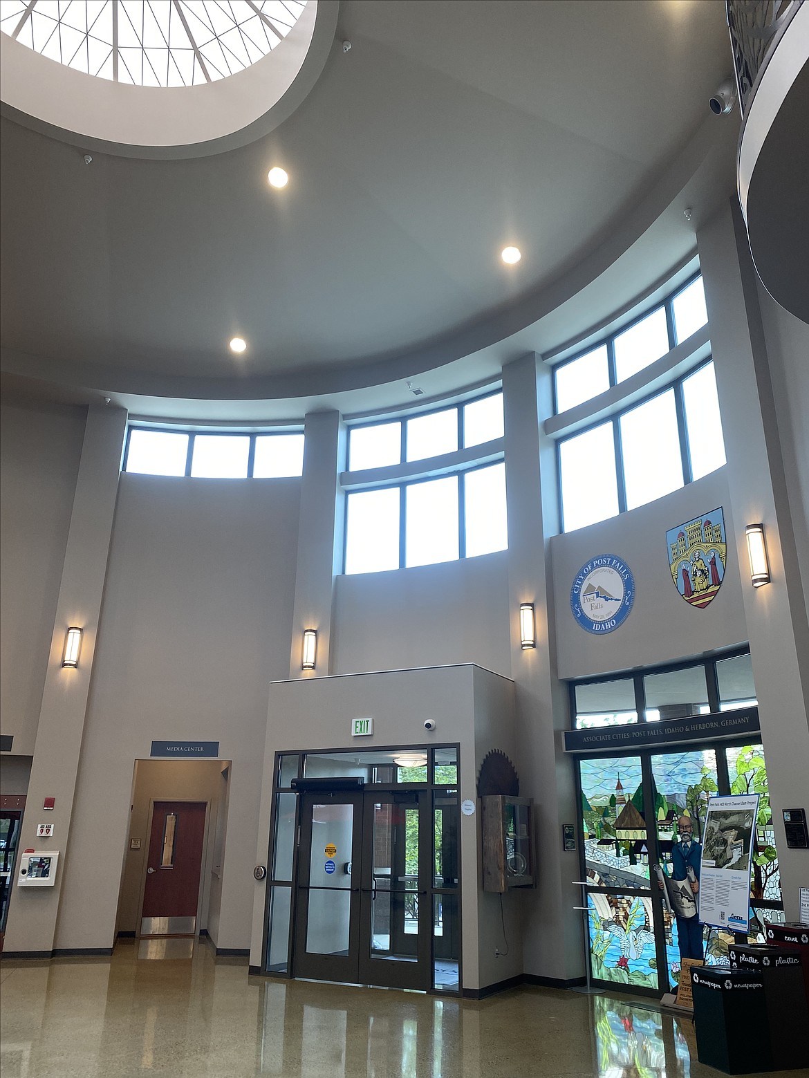 The lobby in Post Falls City Hall