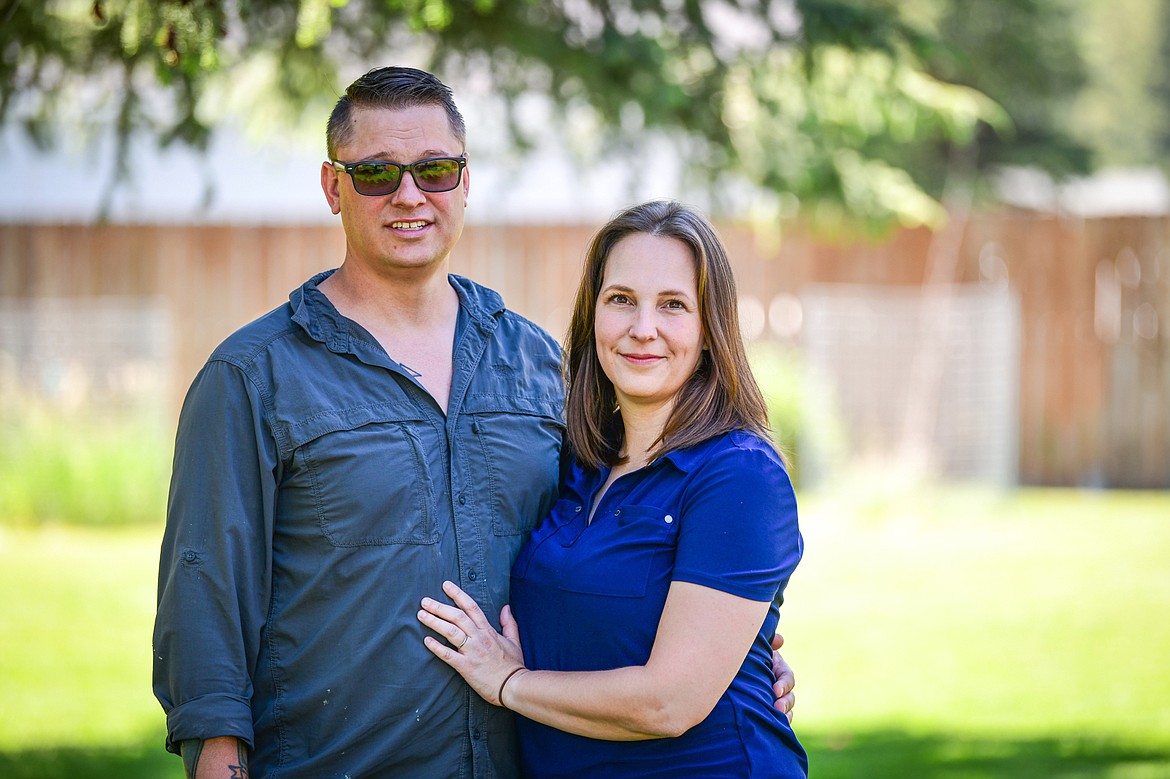 United States Marine Corps veteran Warren Childs and his wife Christine on Thursday, June 20. (Casey Kreider/Daily Inter Lake)