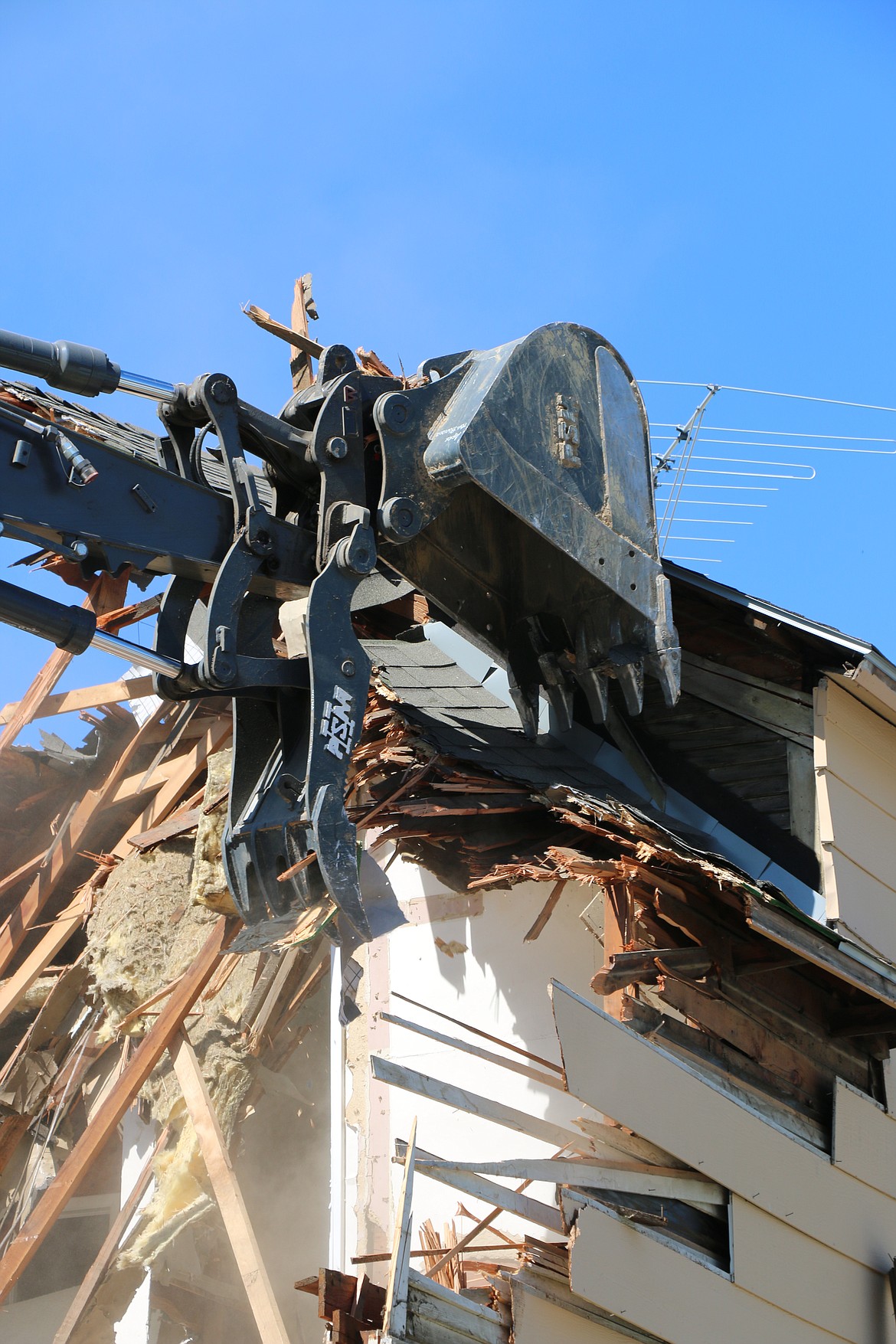 Owned by Bonner Homeless Transitions, the building was torn down when the cost made necessary repairs cost prohibitive. The site will eventually be home to multiple one-bedroom apartments, allowed the transitional housing program to help even more in the community.